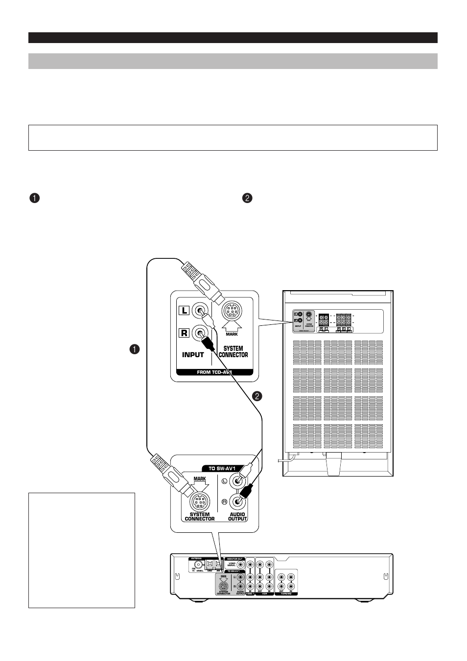 Connections, E-12, Input system connector | Yamaha AV1 User Manual | Page 14 / 57