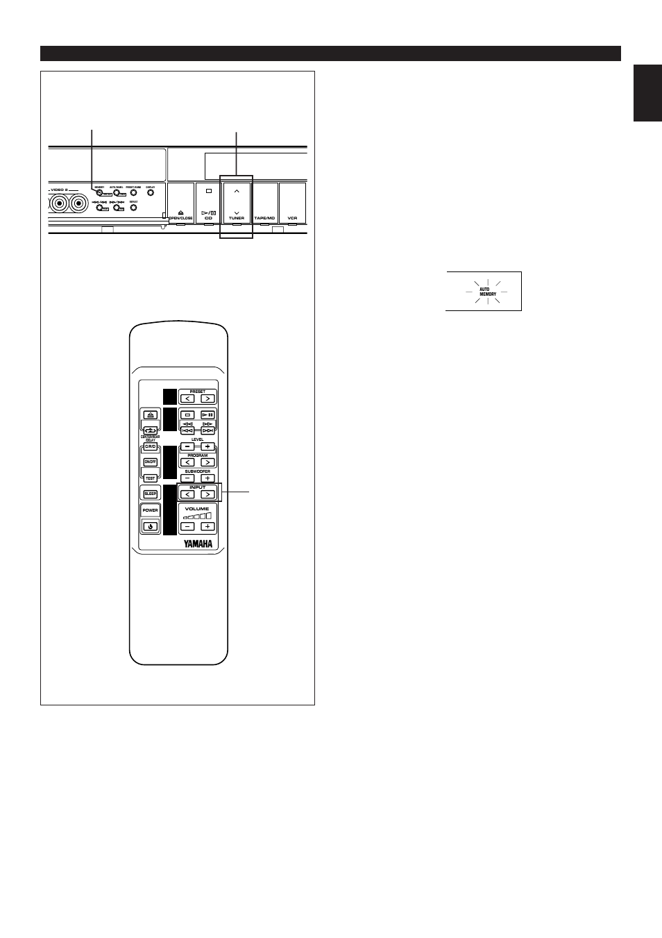 Automatic preset tuning, E-37 english, Listening to a radio program | For u.k. and europe models only | Yamaha AV1 User Manual | Page 39 / 57