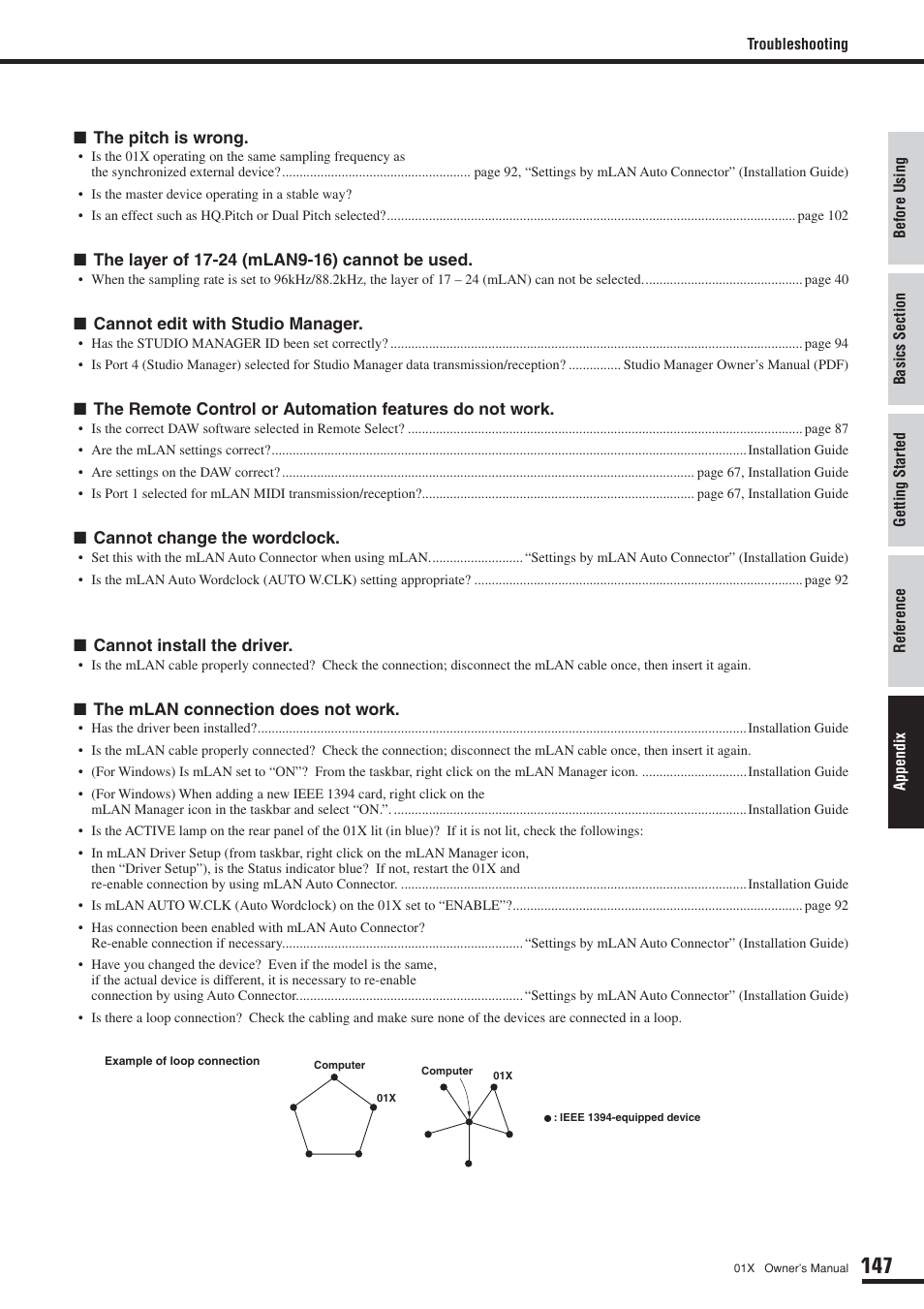 Yamaha DIGITAL MIXING STUDIO 01X User Manual | Page 147 / 156