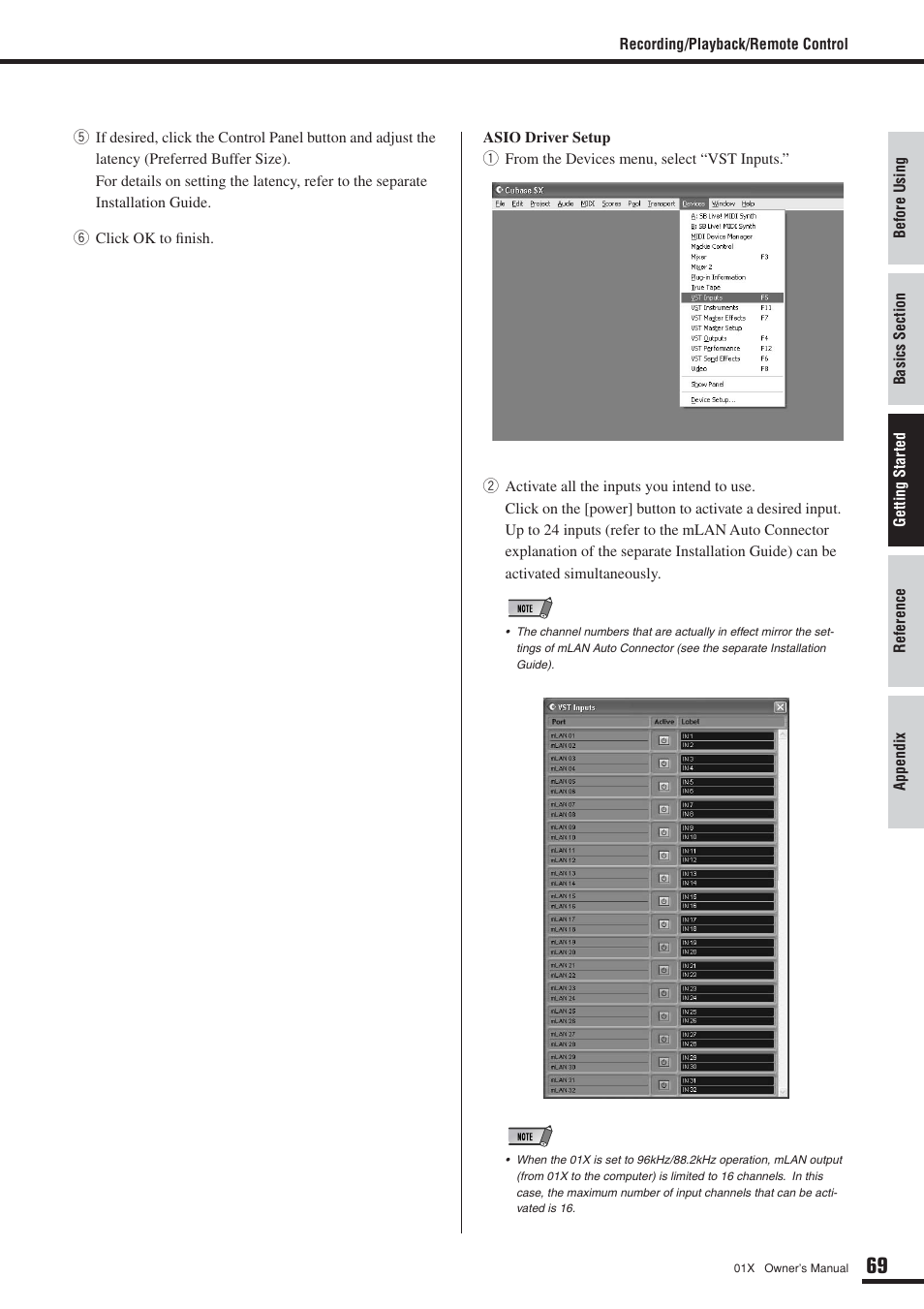 Yamaha DIGITAL MIXING STUDIO 01X User Manual | Page 69 / 156
