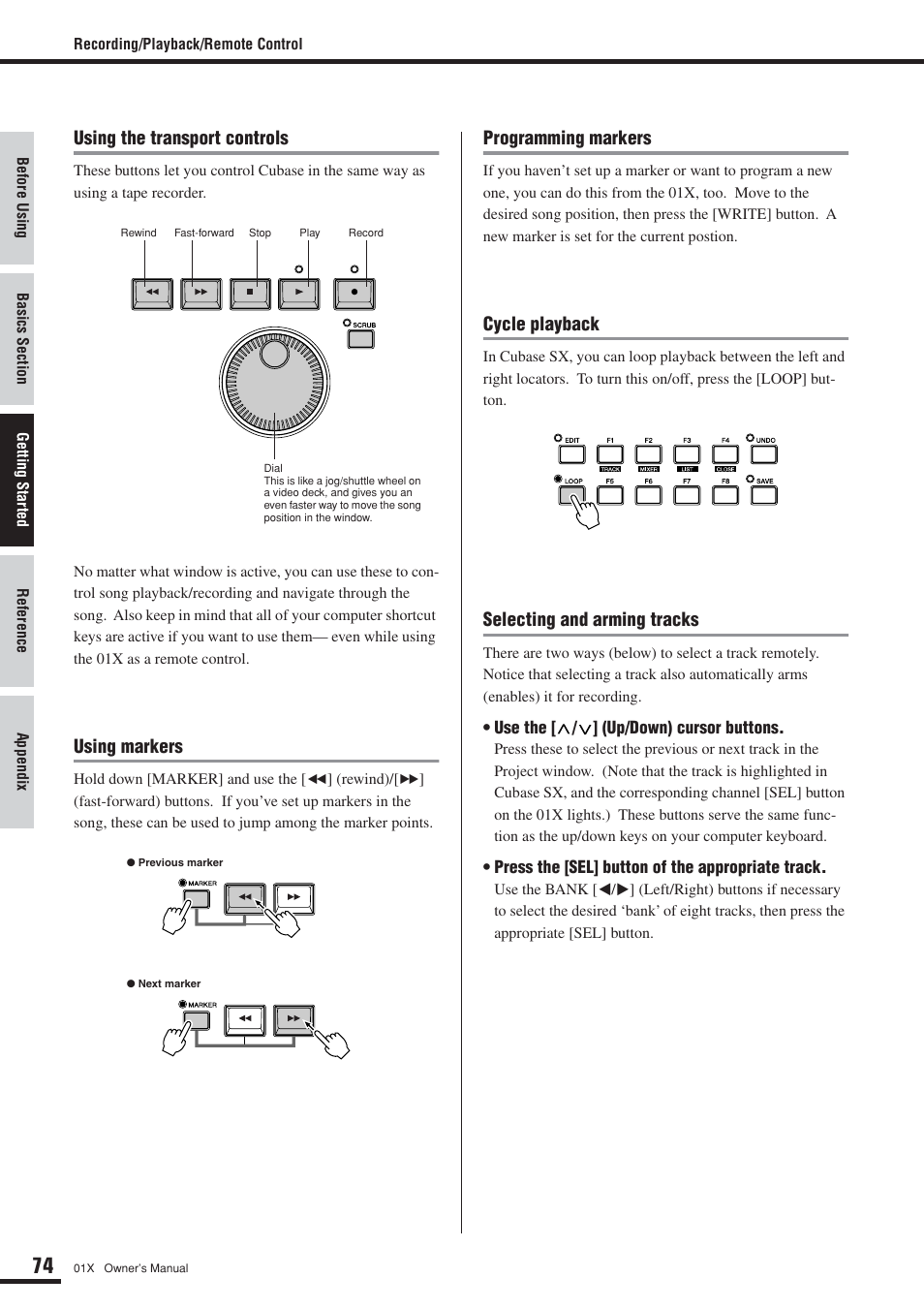 Yamaha DIGITAL MIXING STUDIO 01X User Manual | Page 74 / 156