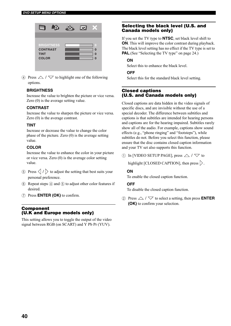 Yamaha DVX-S301 User Manual | Page 45 / 65