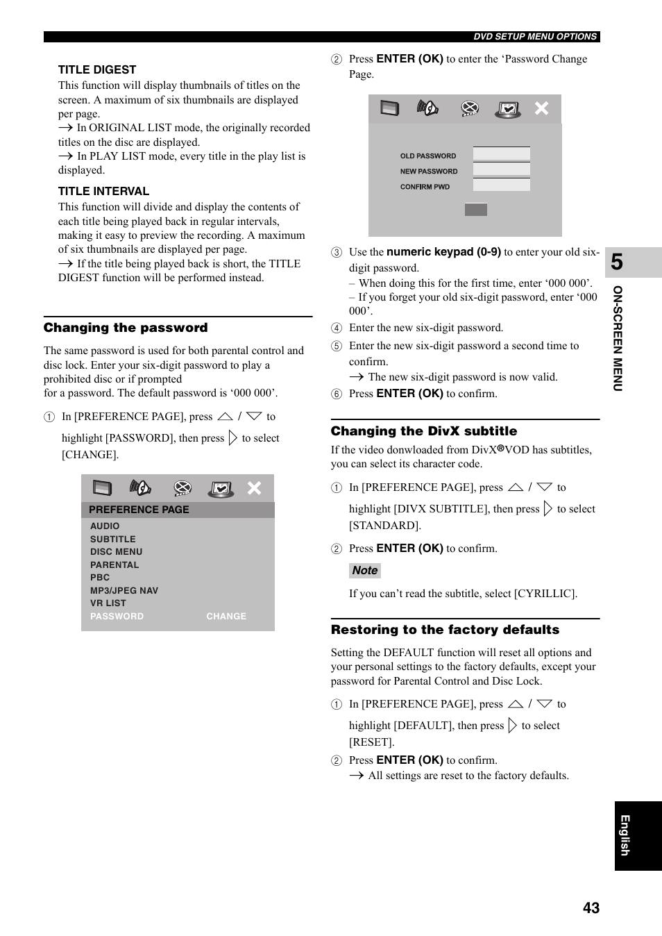 Yamaha DVX-S301 User Manual | Page 48 / 65