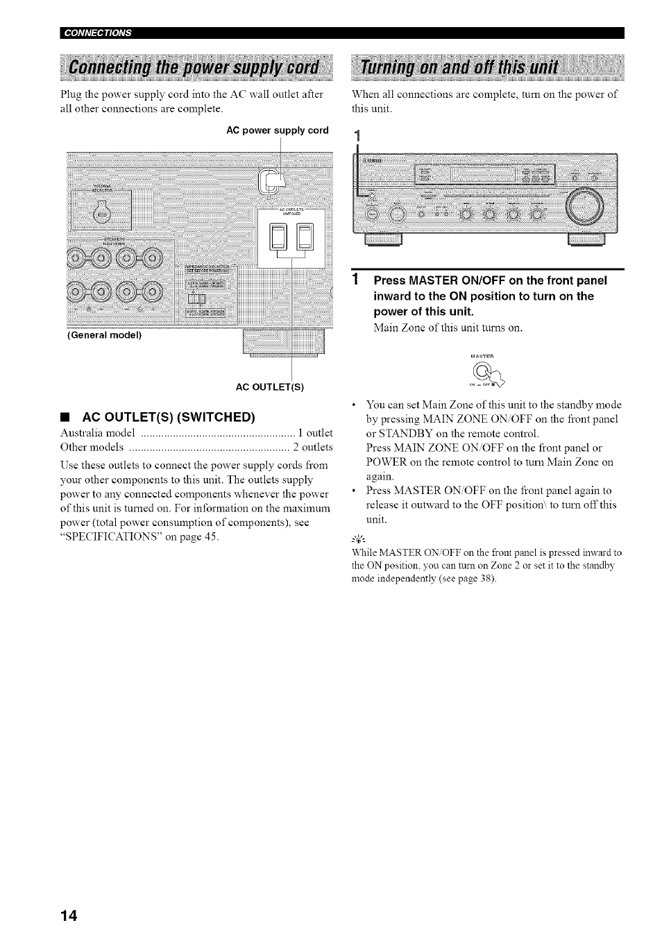 Llbif | Yamaha RX-497 User Manual | Page 18 / 53