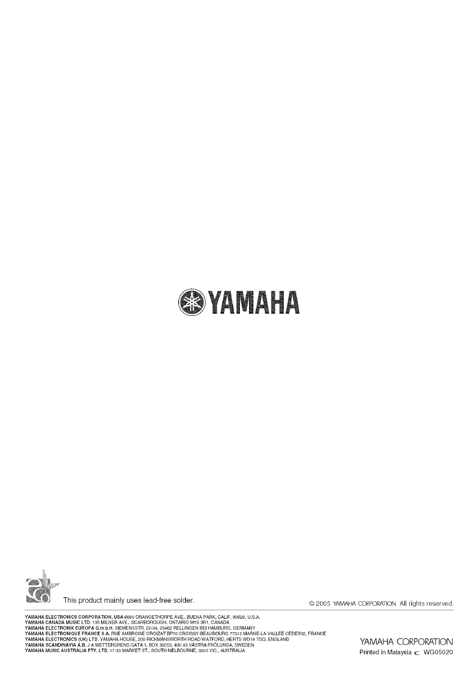 Yamaha | Yamaha RX-497 User Manual | Page 51 / 53