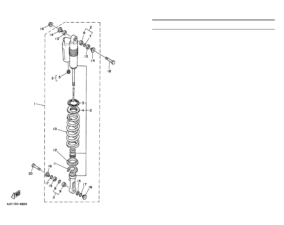 Rear suspension | Yamaha YCDCMP User Manual | Page 25 / 48