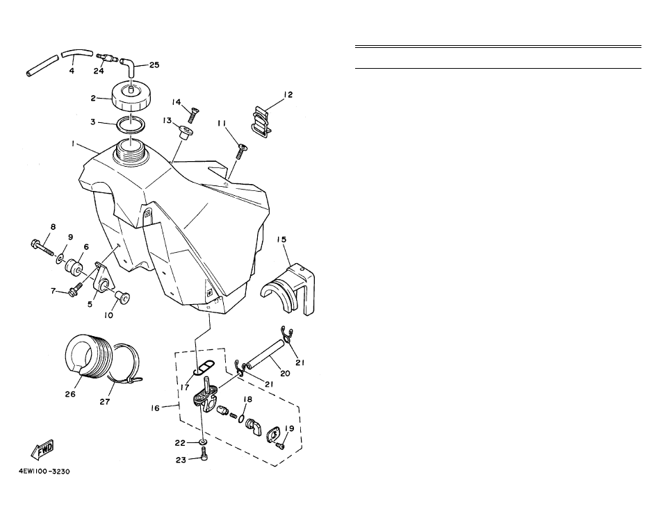 Fuel tank | Yamaha YCDCMP User Manual | Page 30 / 48