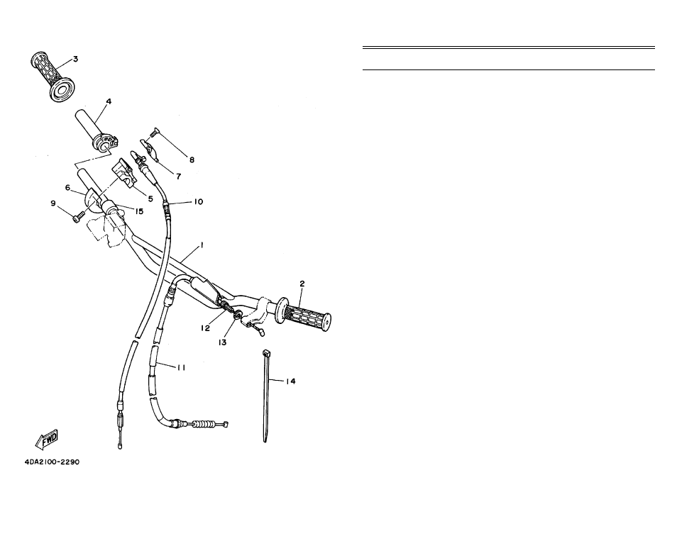 Steering handle - cable | Yamaha YCDCMP User Manual | Page 37 / 48