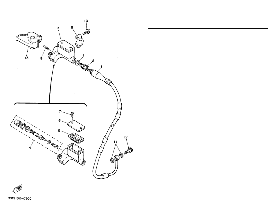 Front master cylinder | Yamaha YCDCMP User Manual | Page 38 / 48