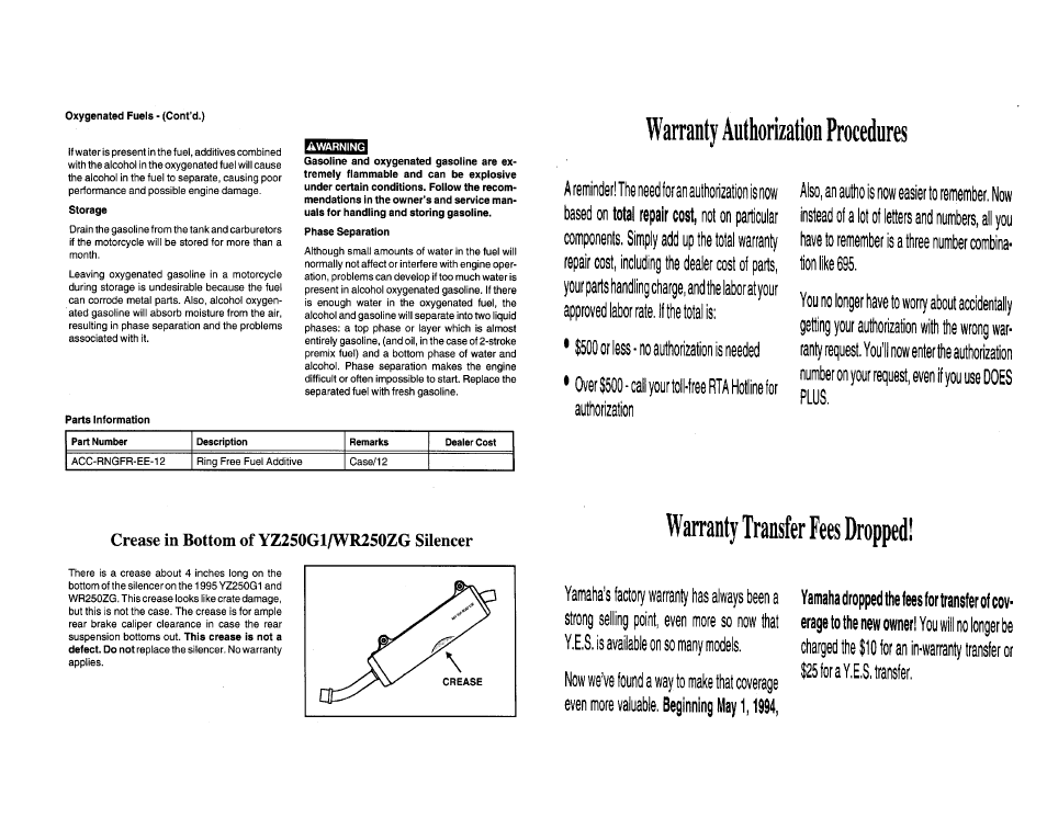 Technical bulletins | Yamaha YCDCMP User Manual | Page 46 / 48