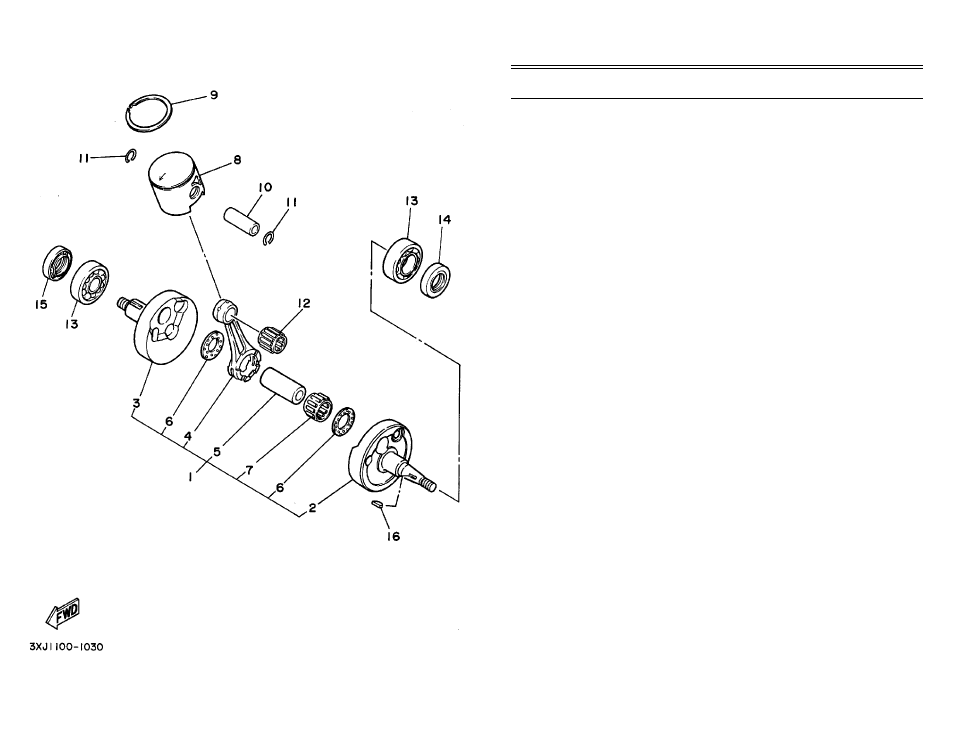 Crankshaft - piston | Yamaha YCDCMP User Manual | Page 5 / 48