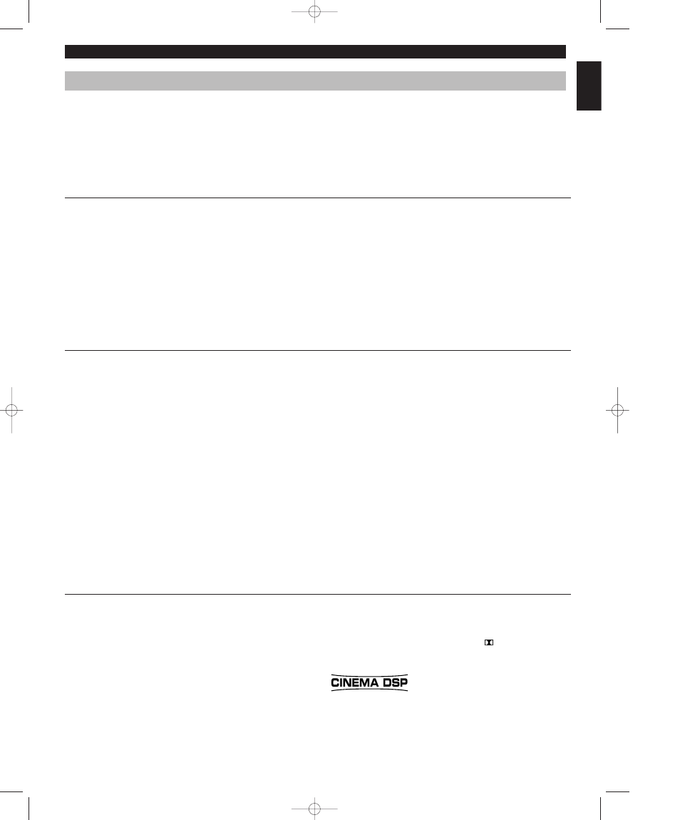 Digital sound field processor (dsp) | Yamaha AV-S7 User Manual | Page 11 / 29
