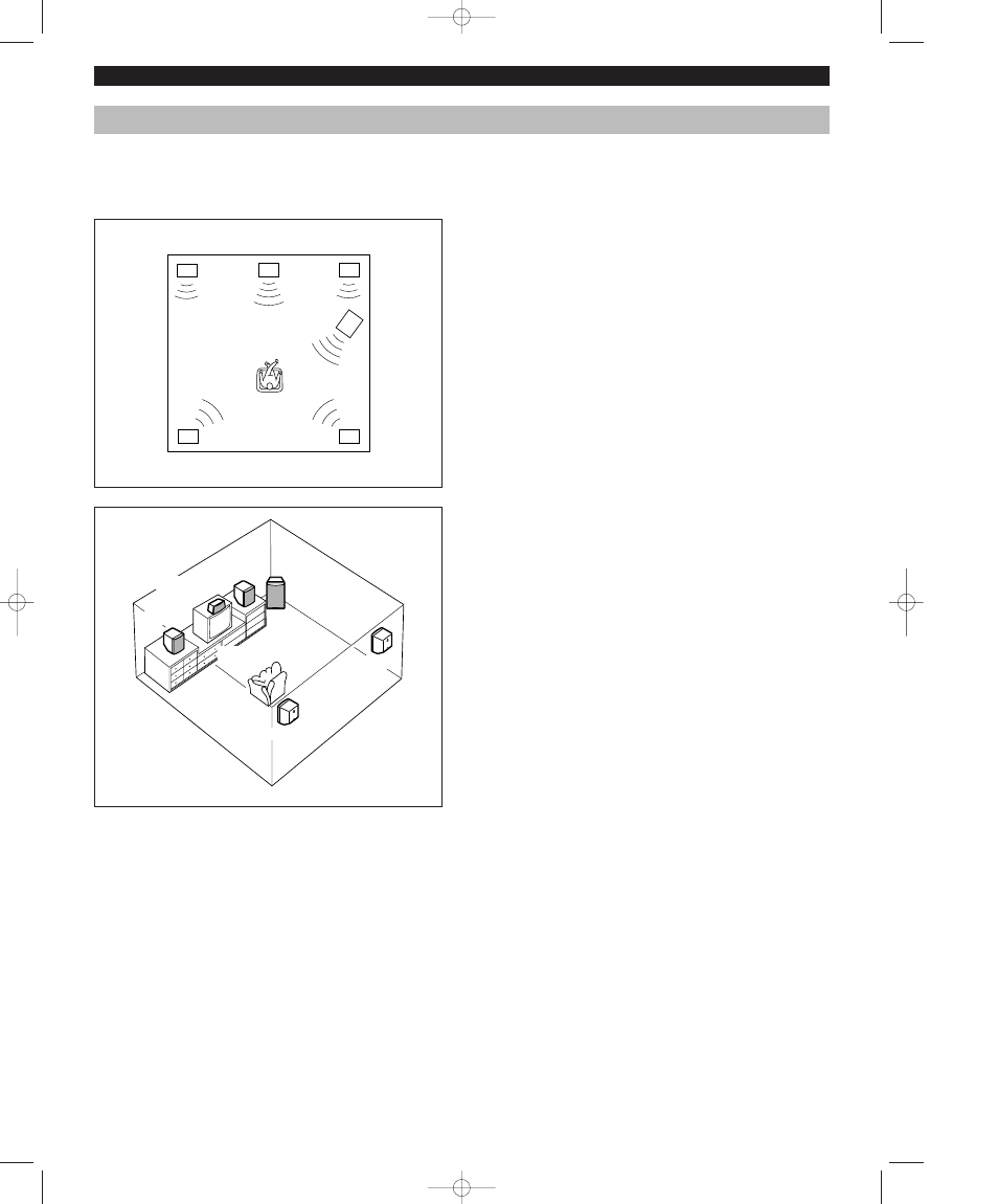 Setting up the speakers, Speaker configuration, Placing speakers | Yamaha AV-S7 User Manual | Page 12 / 29