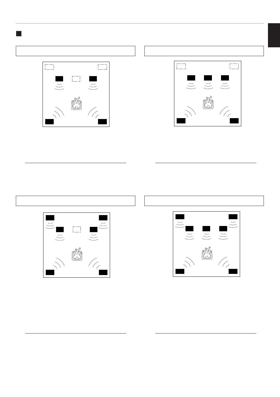 Recommended speaker system configurations | Yamaha DSP-A2 User Manual | Page 15 / 78