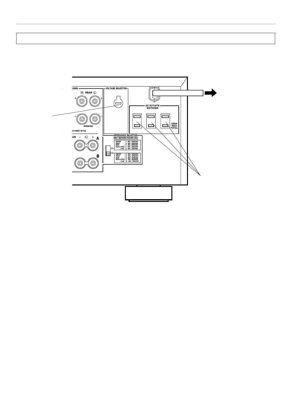 Plugging in this unit, Ac outlet(s), Voltage selector (china and general models only) | Preparation | Yamaha DSP-A2 User Manual | Page 26 / 78