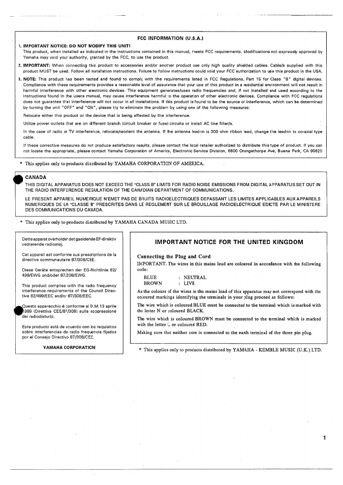 Yamaha MT120S User Manual | Page 3 / 81