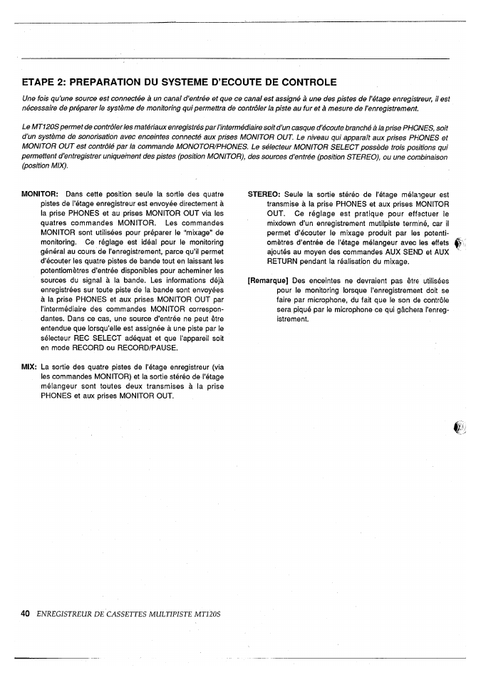 Yamaha MT120S User Manual | Page 41 / 81