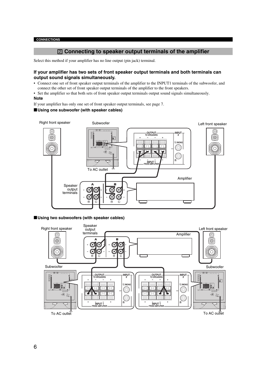 Yamaha YST-SW325 User Manual | Page 10 / 20