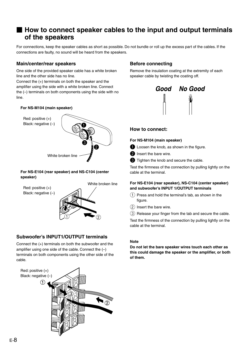Yamaha NS-P320 User Manual | Page 12 / 19