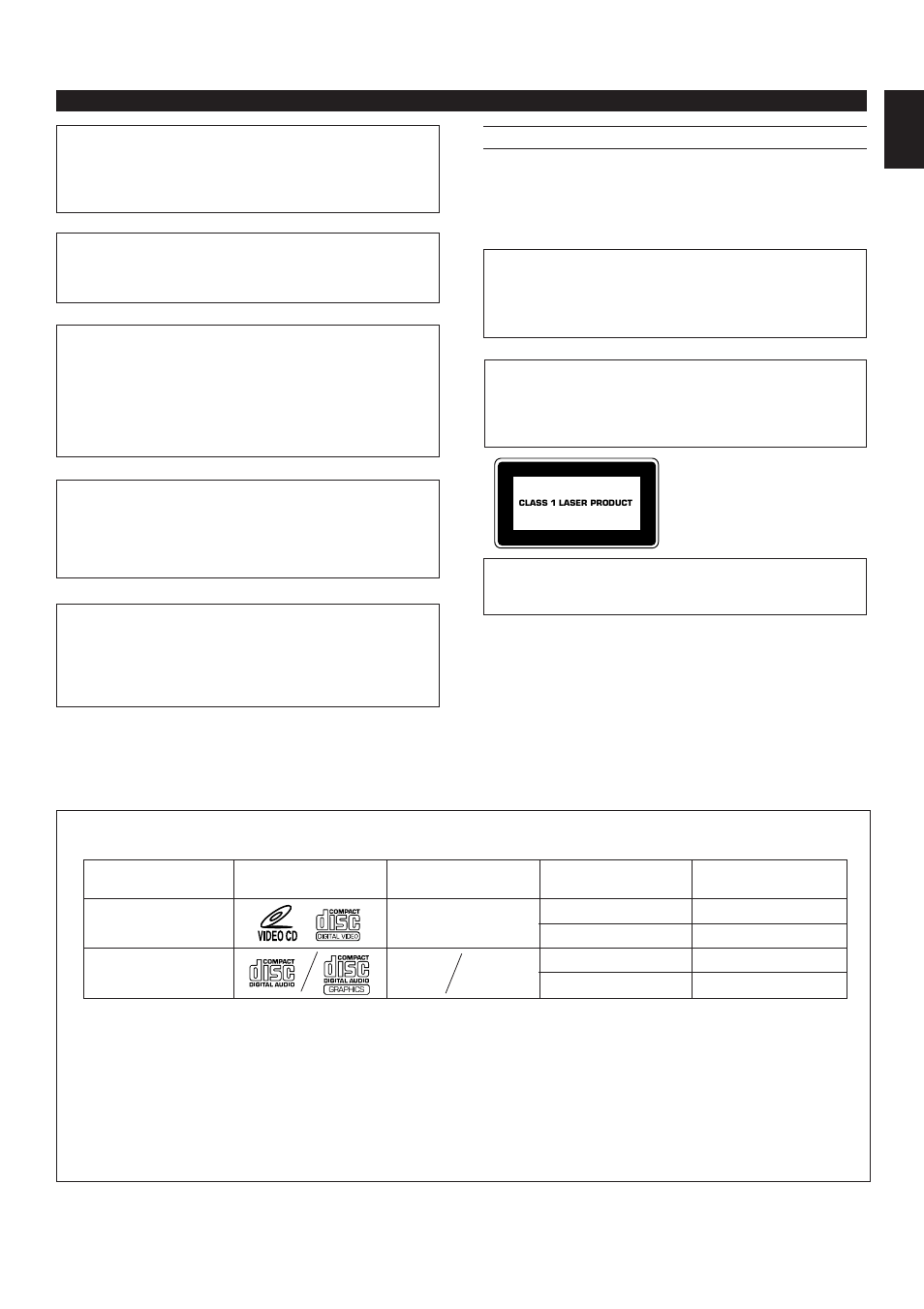 E-3 english, Precautions: read this before operating your unit | Yamaha EM-202VCD User Manual | Page 11 / 51