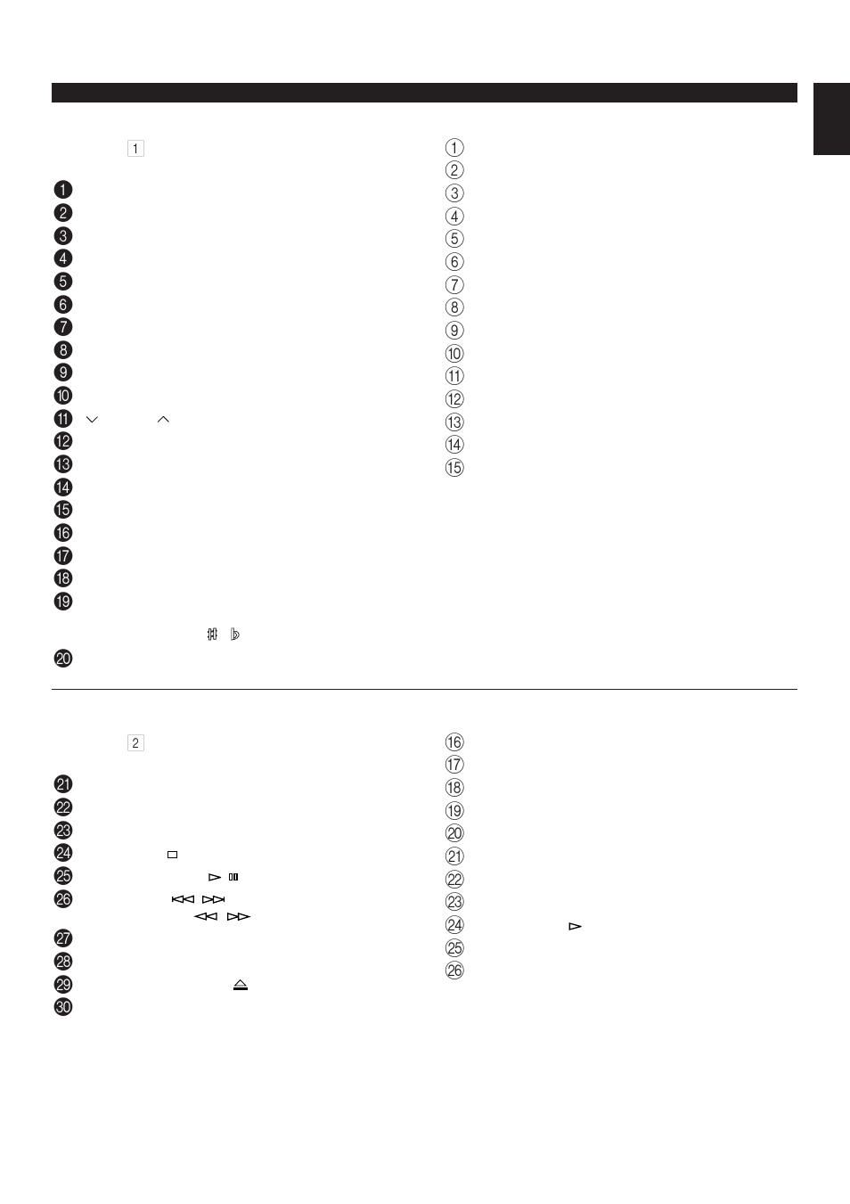 Names of controls and indicators | Yamaha EM-202VCD User Manual | Page 13 / 51