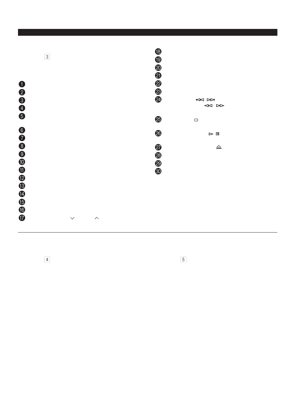 Remote control transmitter, Proper use of the remote control transmitter, Names of control buttons | Yamaha EM-202VCD User Manual | Page 14 / 51