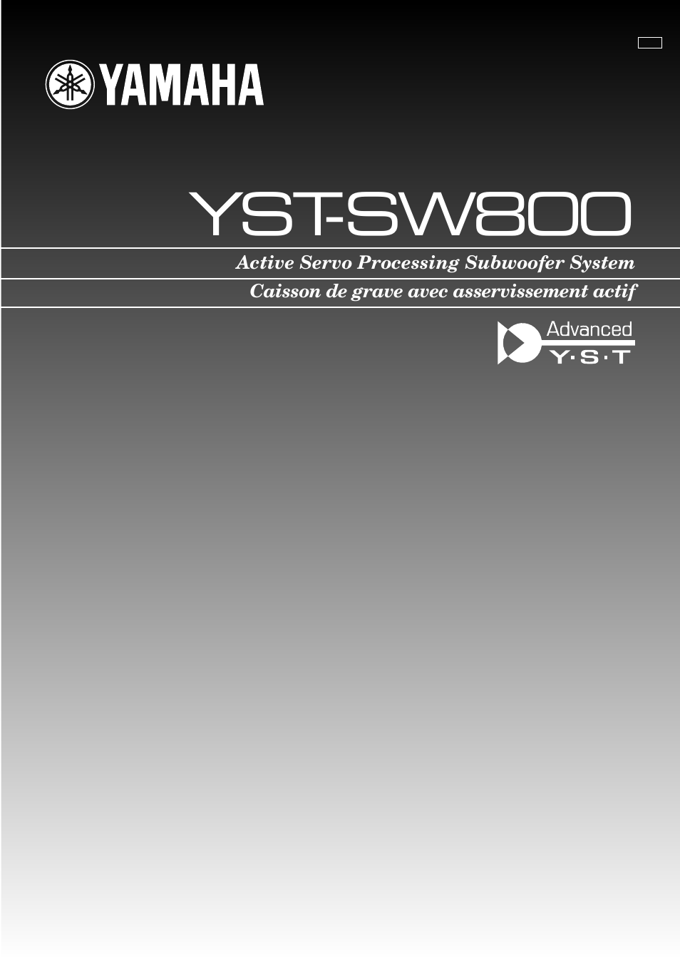 Yamaha YST-SW800 User Manual | 19 pages