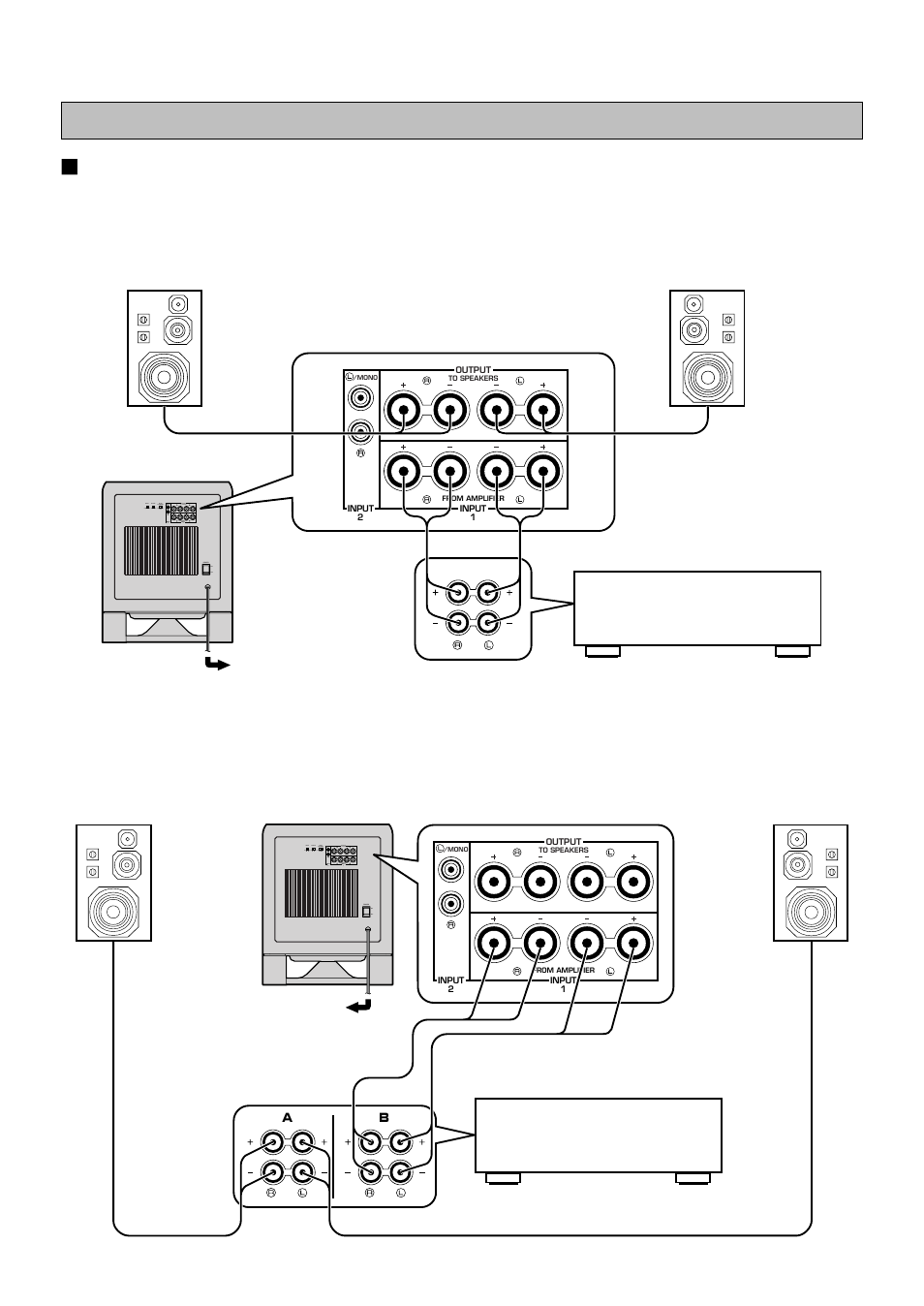 Using one subwoofer | Yamaha YST-SW800 User Manual | Page 10 / 19