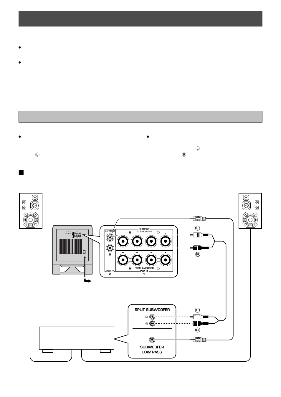 Connections, Using one subwoofer | Yamaha YST-SW800 User Manual | Page 8 / 19