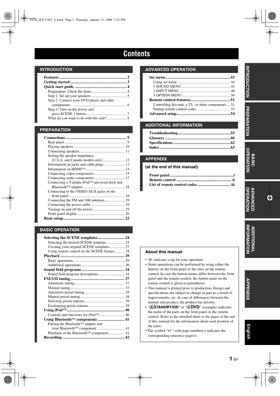 Yamaha HTR-6130 User Manual | Page 5 / 77