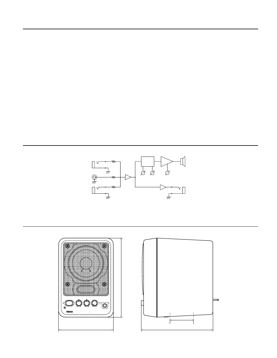 ブロックダイアグラム | Yamaha MS101II User Manual | Page 6 / 8