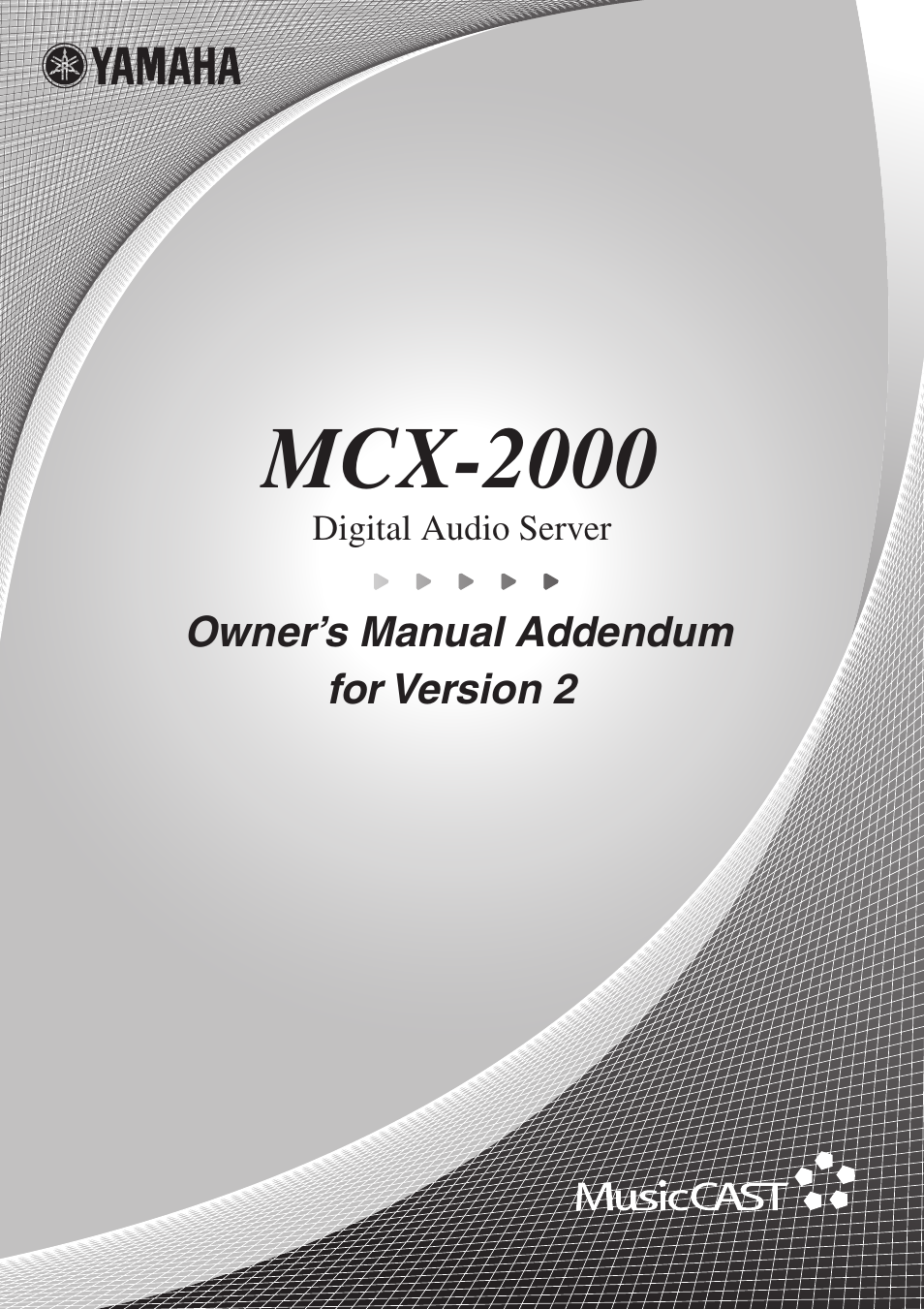 Yamaha MCX-2000 User Manual | 25 pages
