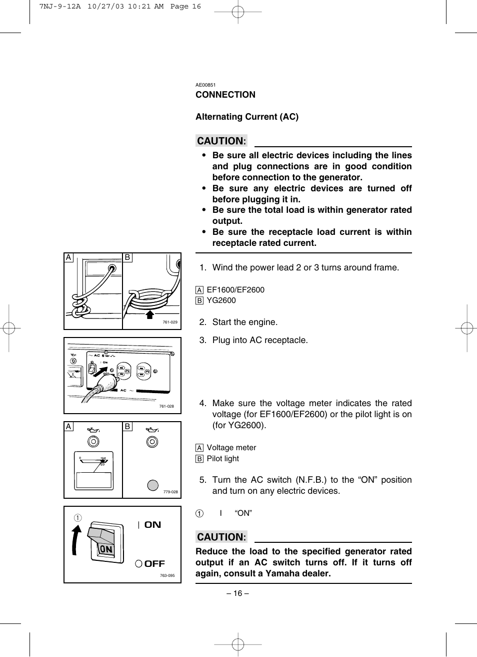 Connection | Yamaha EF1600 User Manual | Page 21 / 41