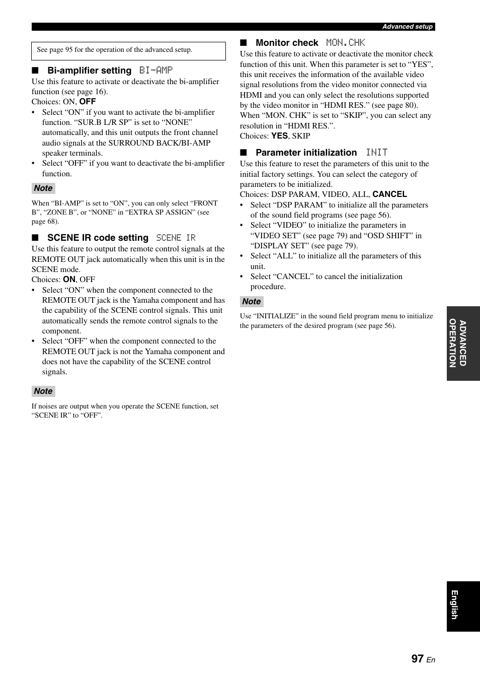 Yamaha DSP-AX863SE User Manual | Page 99 / 126