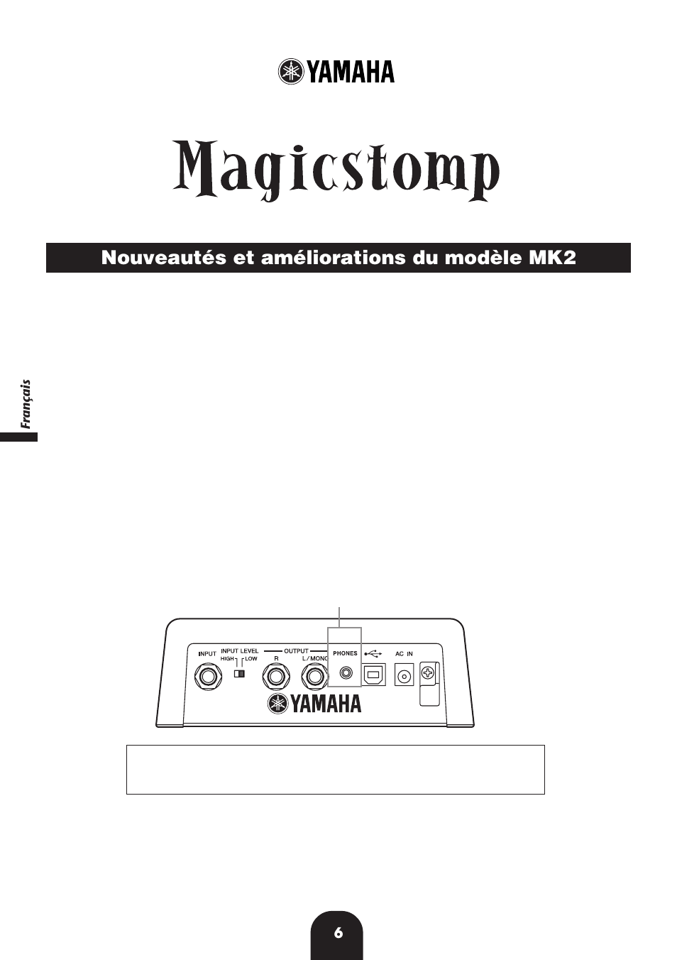 Yamaha MagicStomp MK2 User Manual | Page 6 / 36