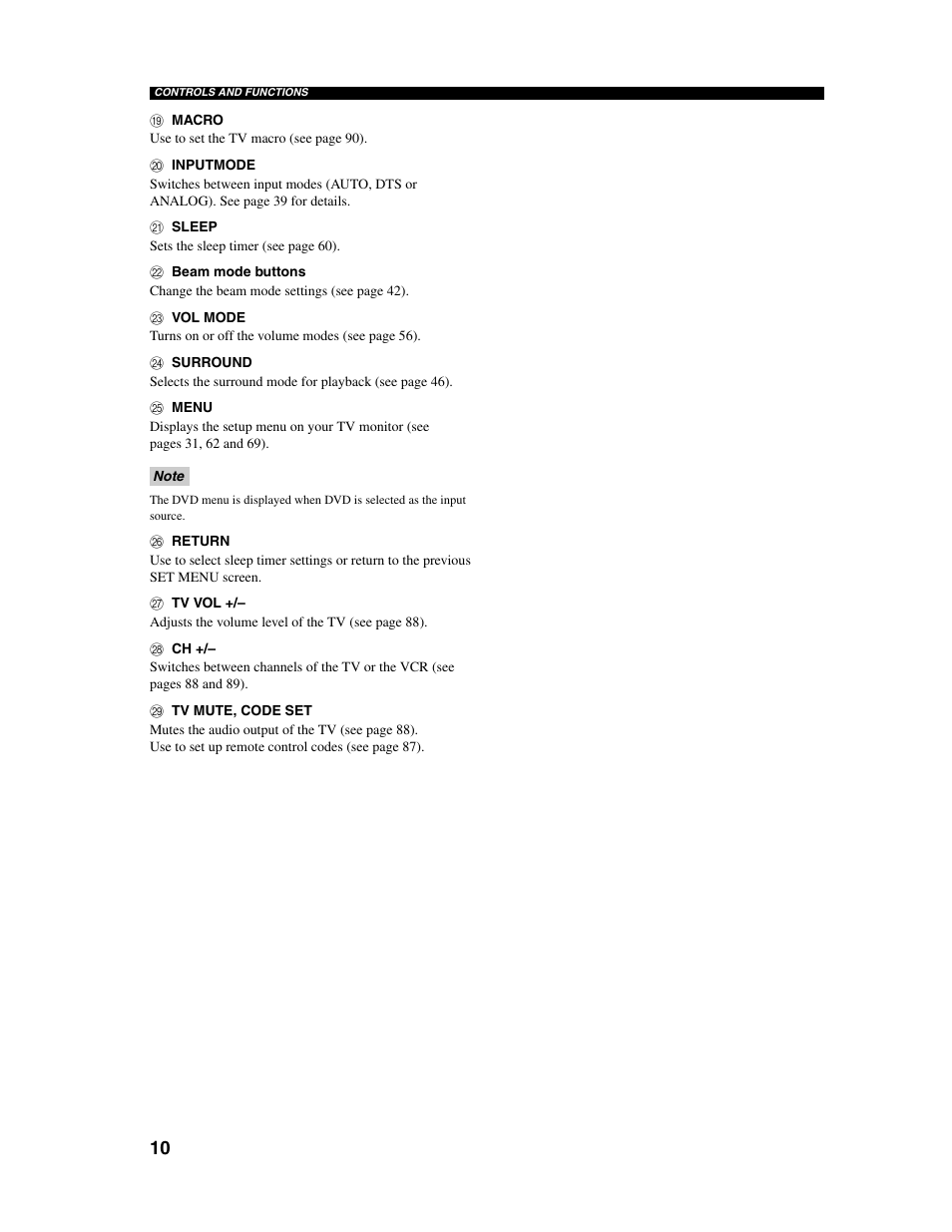 Yamaha Digital Sound Projector YSP-1000 User Manual | Page 12 / 102