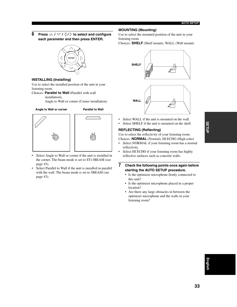 Yamaha Digital Sound Projector YSP-1000 User Manual | Page 35 / 102