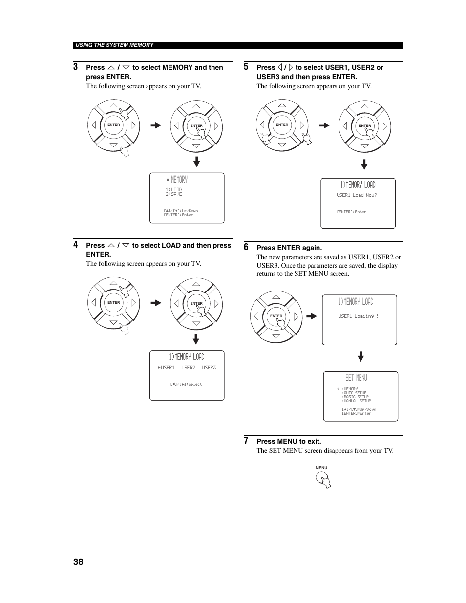 Set menu | Yamaha Digital Sound Projector YSP-1000 User Manual | Page 40 / 102