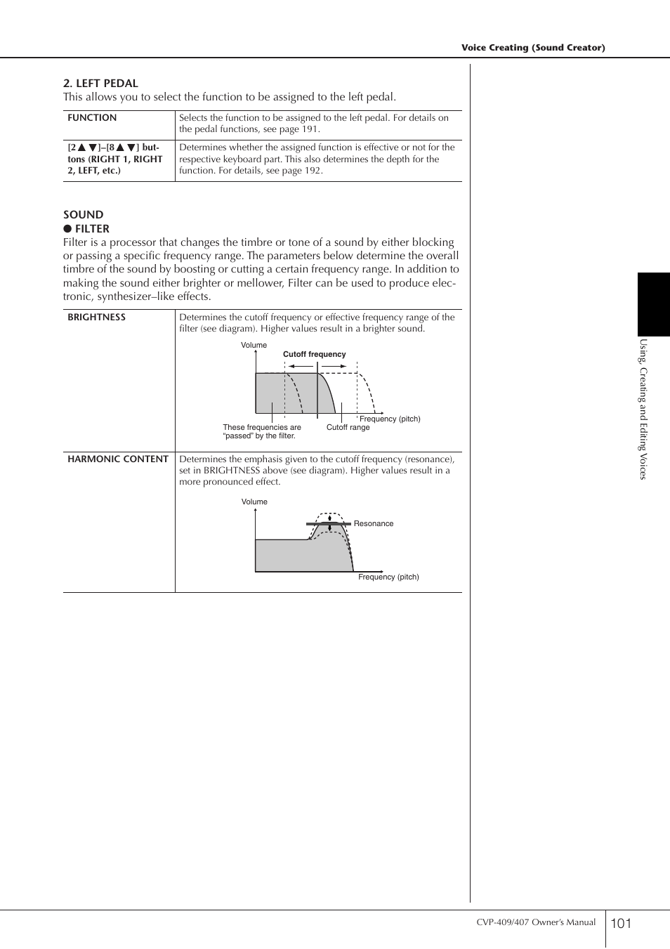Yamaha CVP-409 User Manual | Page 101 / 226