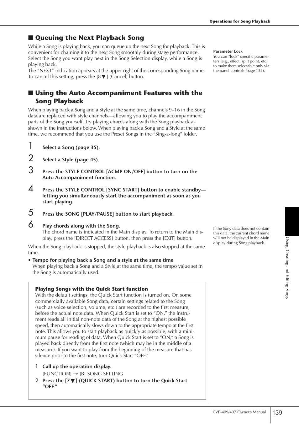 Yamaha CVP-409 User Manual | Page 139 / 226
