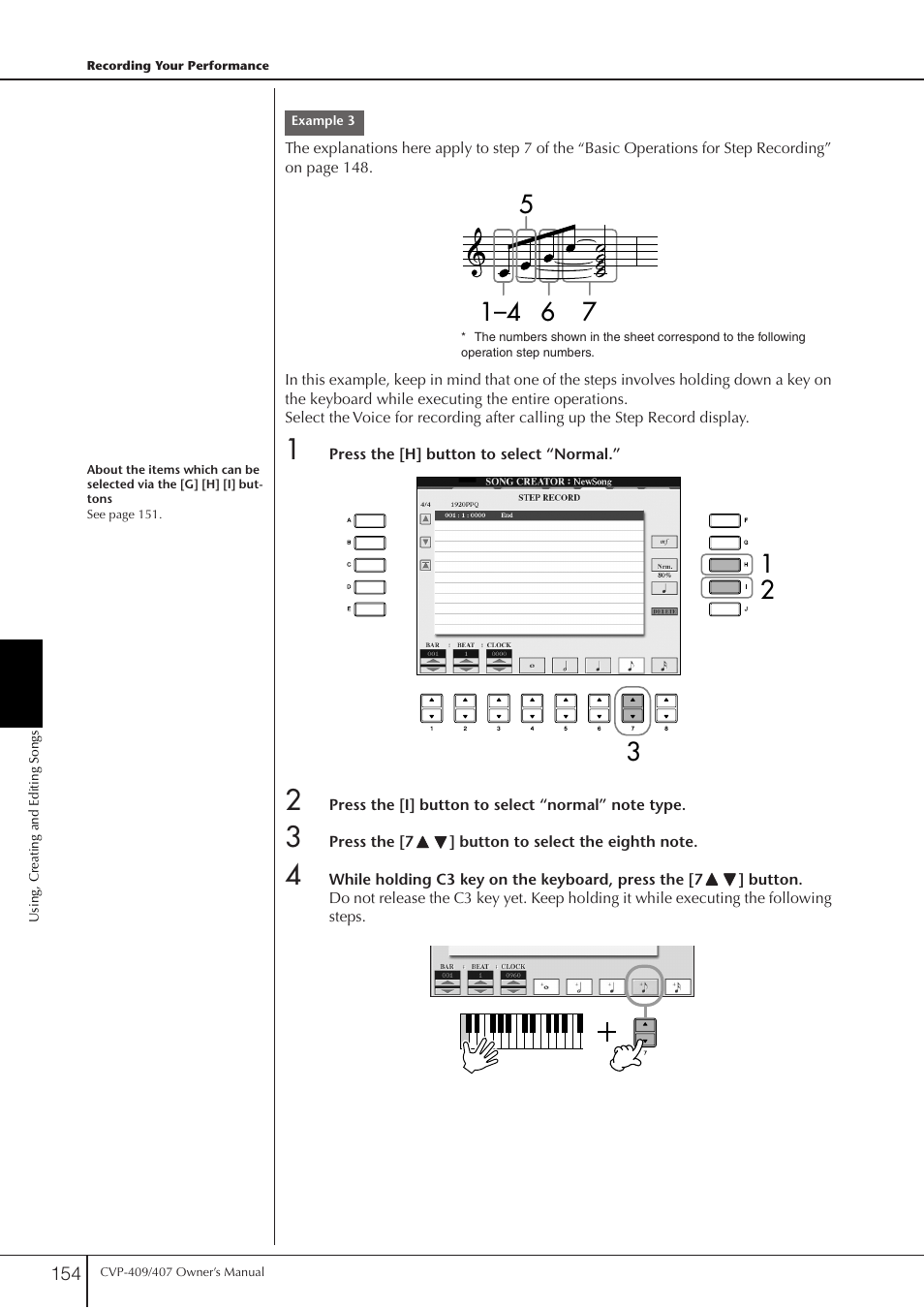 Yamaha CVP-409 User Manual | Page 154 / 226