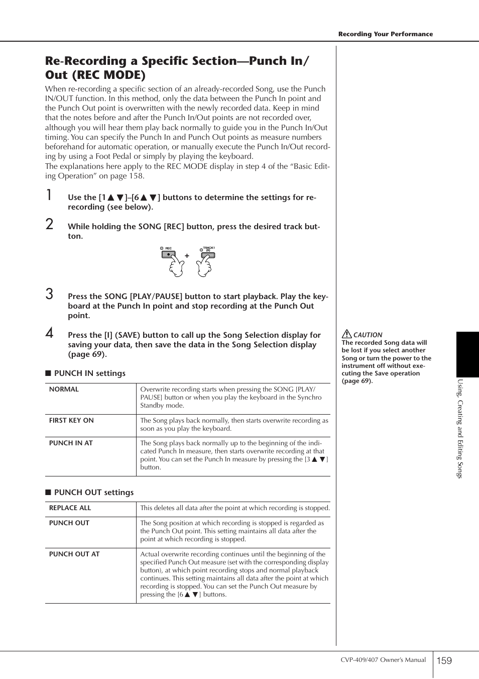 Yamaha CVP-409 User Manual | Page 159 / 226