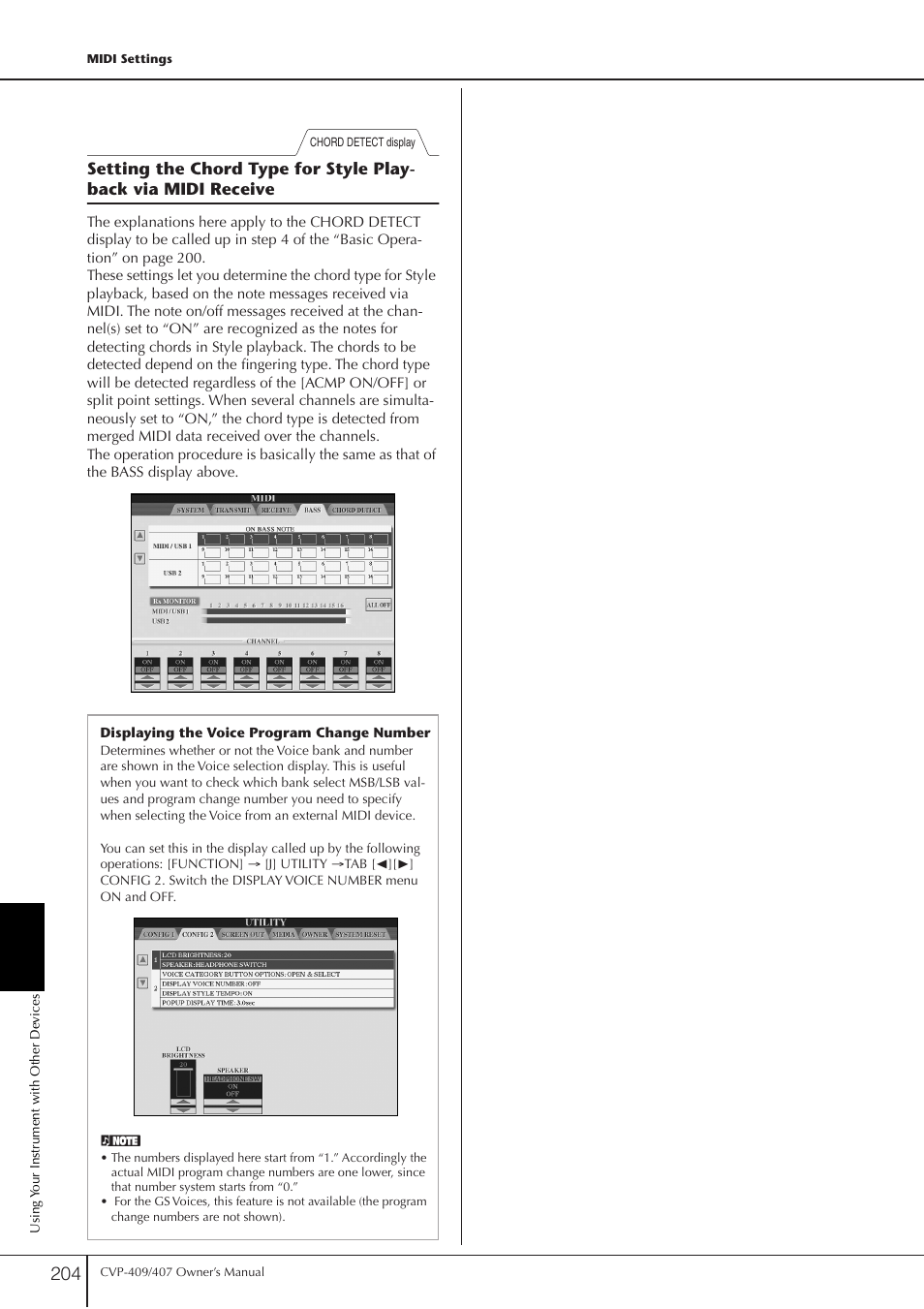 Yamaha CVP-409 User Manual | Page 204 / 226