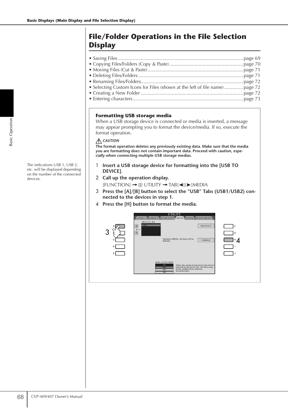 Yamaha CVP-409 User Manual | Page 68 / 226