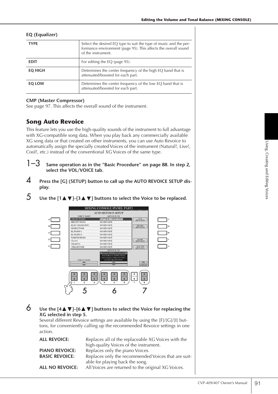 Yamaha CVP-409 User Manual | Page 91 / 226