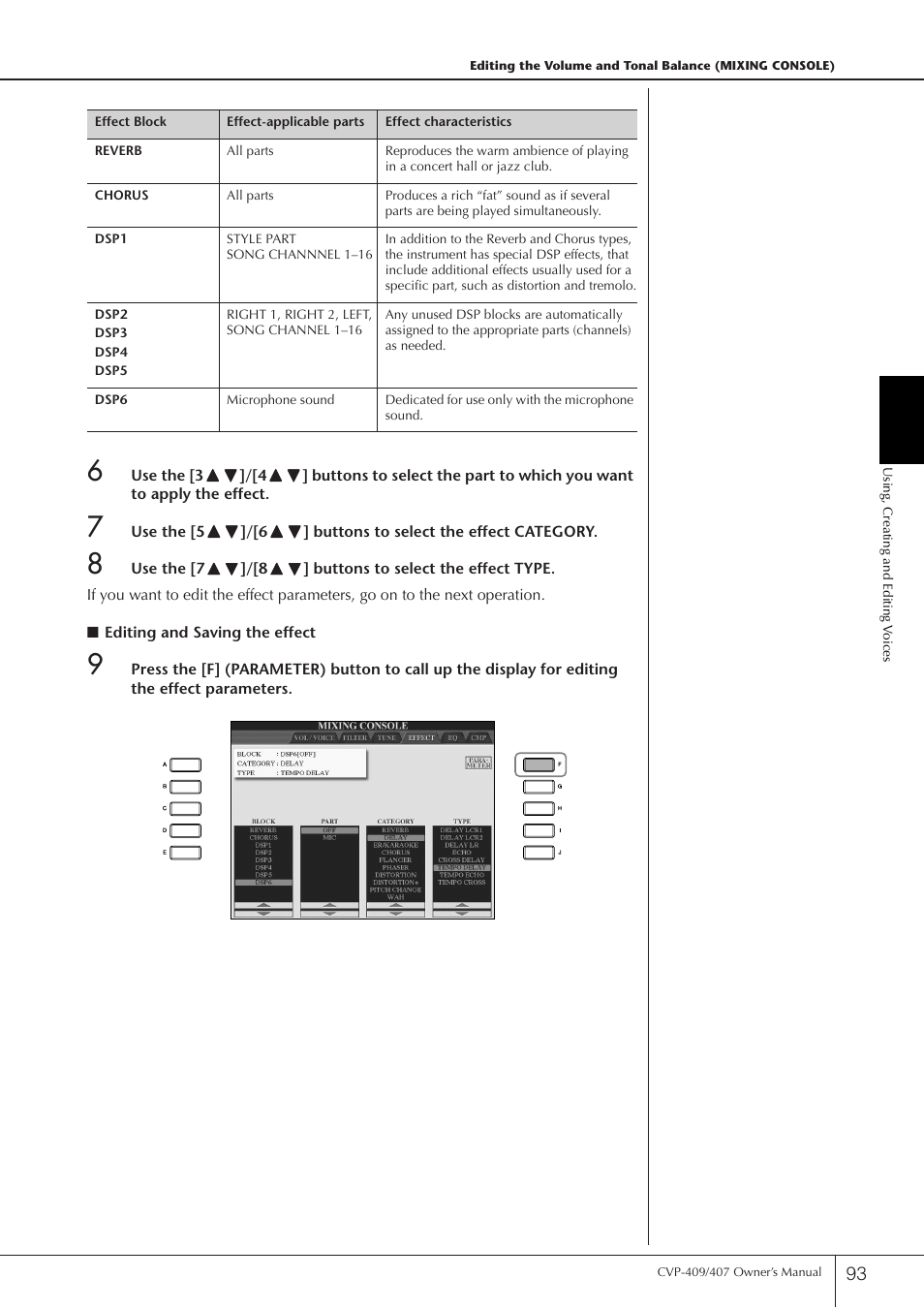 Yamaha CVP-409 User Manual | Page 93 / 226