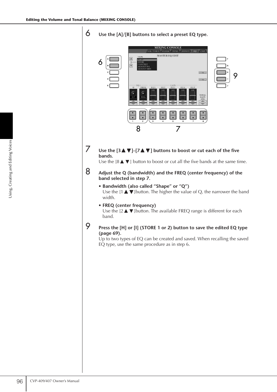 Yamaha CVP-409 User Manual | Page 96 / 226