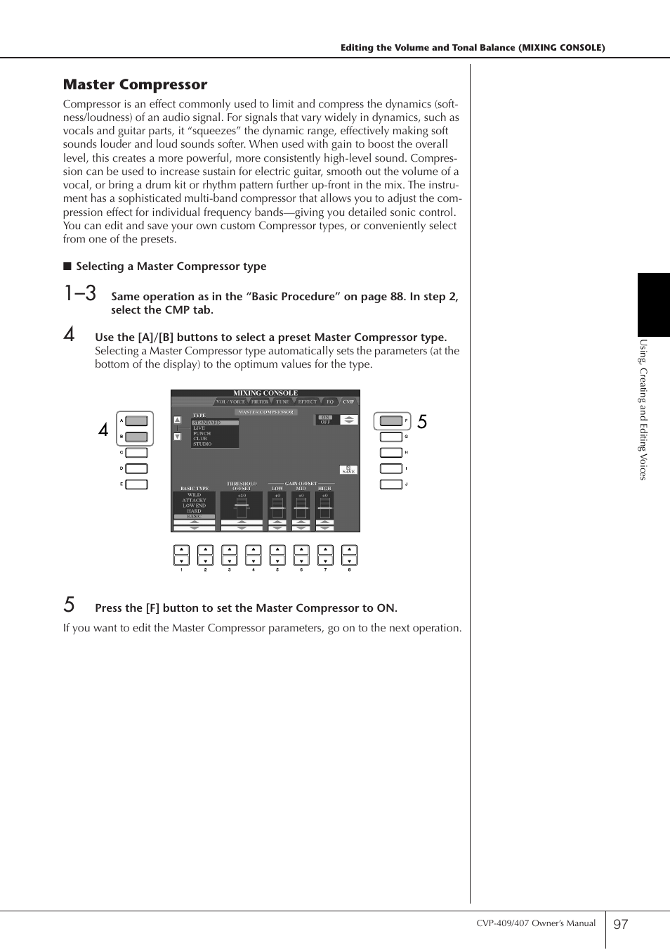 Yamaha CVP-409 User Manual | Page 97 / 226