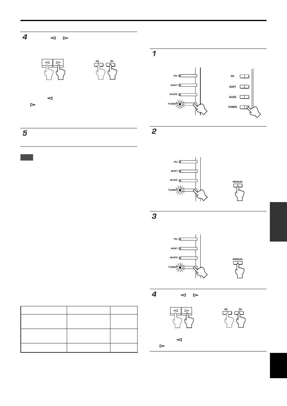 Manual tuning, English, Listening to an fm broadcast | Yamaha RP-U200 User Manual | Page 19 / 57