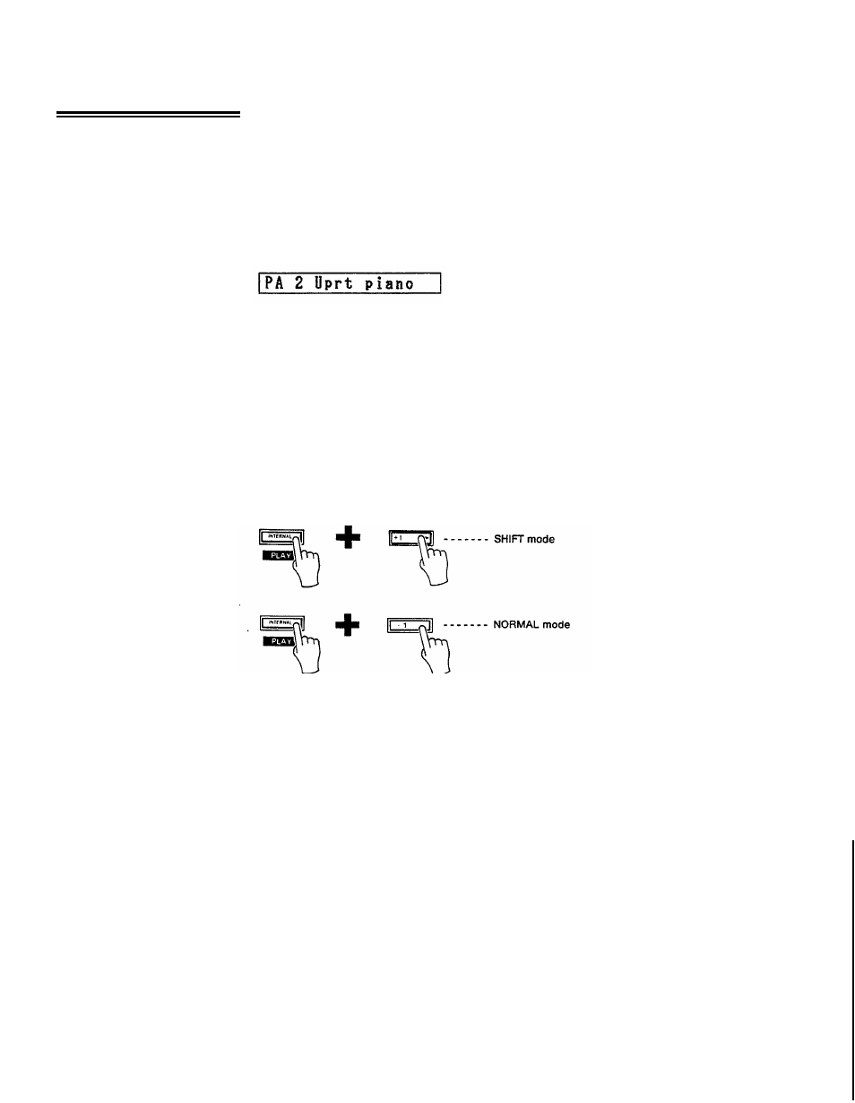 The bank play mode, The shift mode | Yamaha DX27  EN User Manual | Page 10 / 66